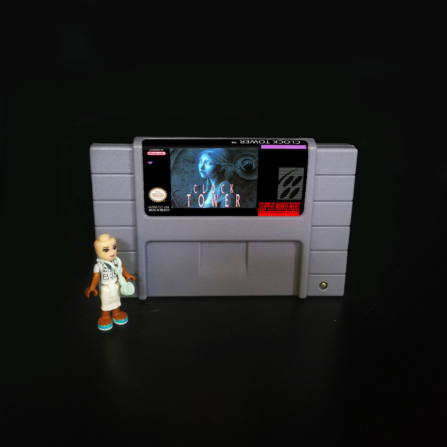 CLOCK TOWER Super Nintendo SNES NTSC Cartridge Card US Version