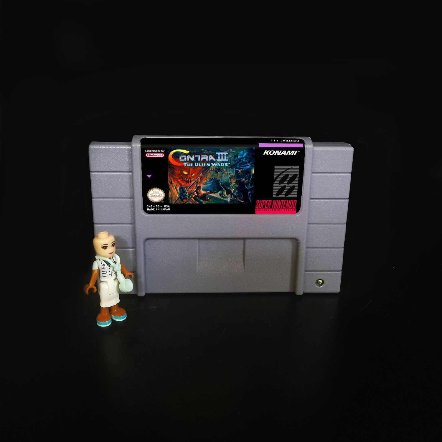 Contra III The Alien Wars Super Nintendo SNES NTSC Cartridge Card US Version