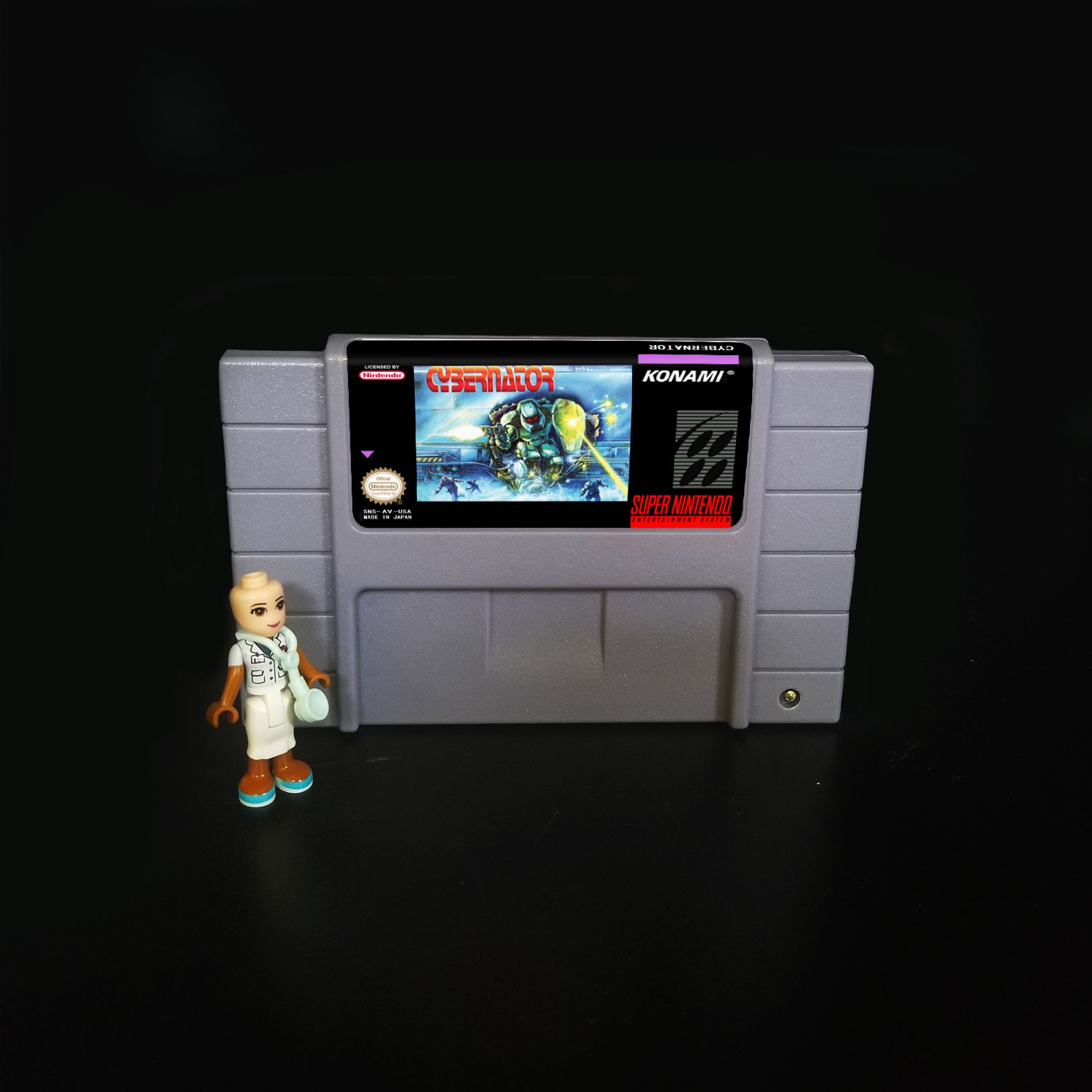 Cybernator Super Nintendo SNES NTSC Cartridge Card US Version