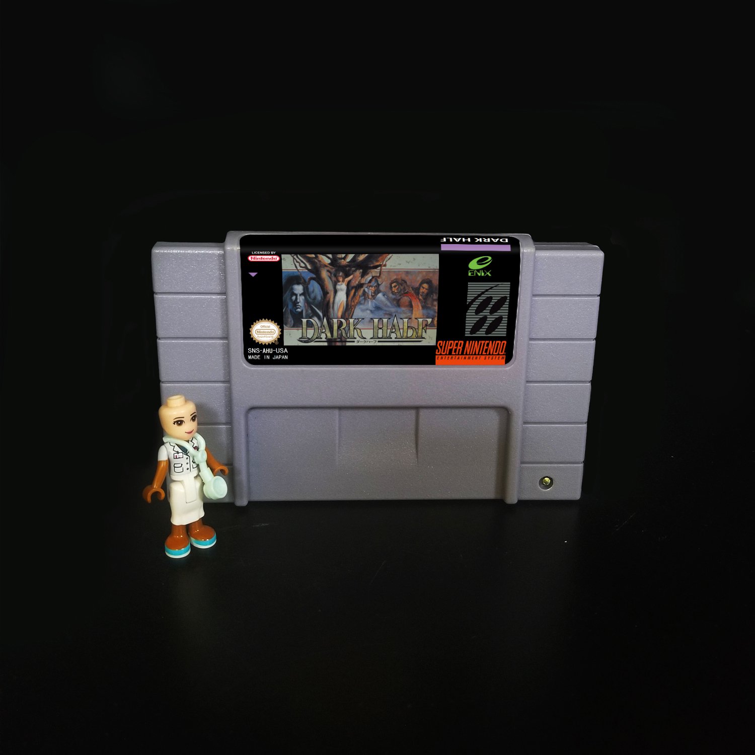 DARK HALF Super Nintendo SNES NTSC Cartridge Card US Version