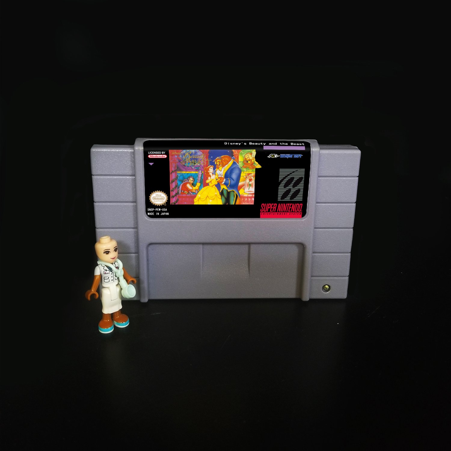 Disney's Beauty and the Beast Super Nintendo SNES NTSC Cartridge Card US Version