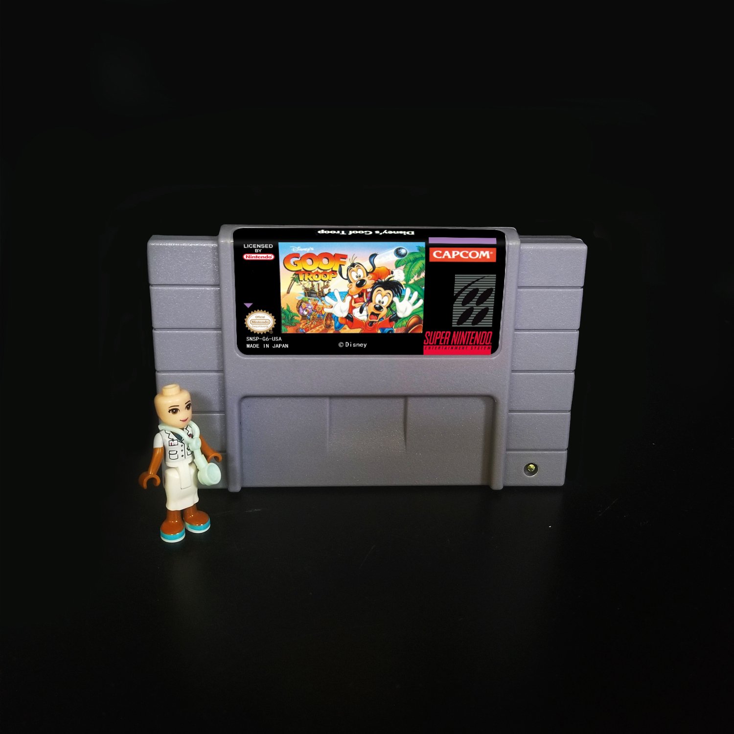 DISNEY'S GOOF TROOP Super Nintendo SNES NTSC Cartridge Card US Version
