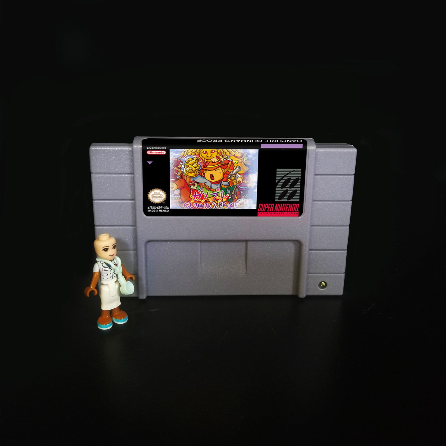 GANPURU GUNMAN'S PROOF SNES NTSC Cartridge Card US Version
