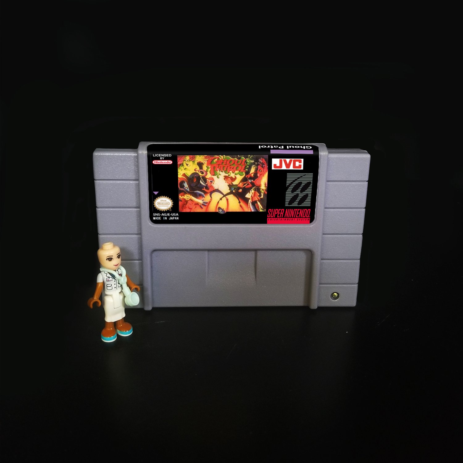 GHOUL PATROL SNES NTSC Cartridge Card US Version