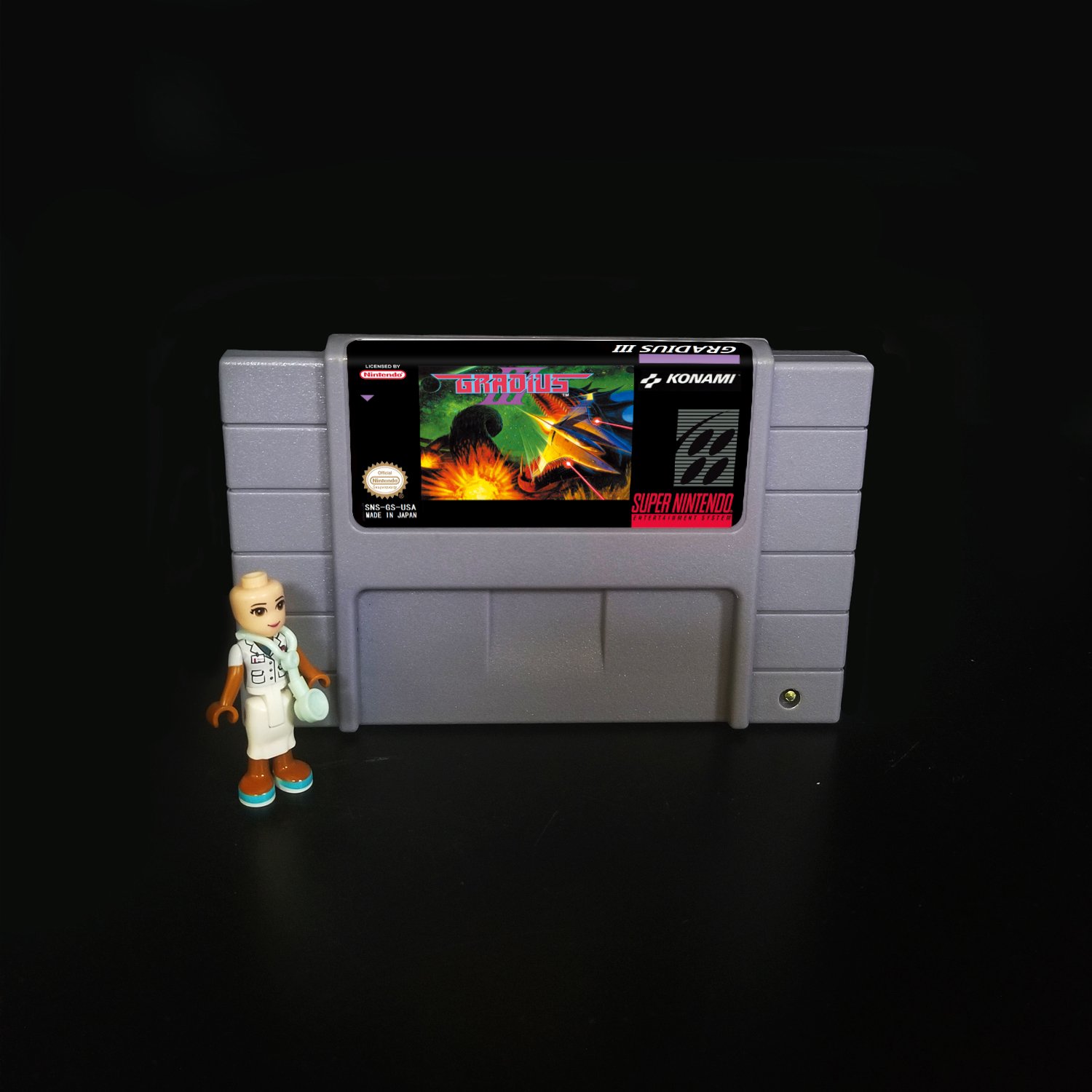 Gradius III SNES NTSC Cartridge Card US Version