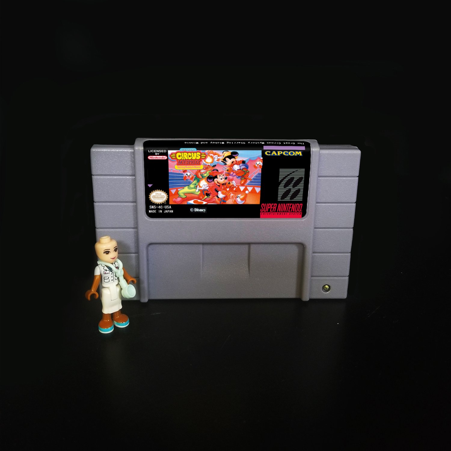 The Great Circus Mystery Starring Mickey and Minnie SNES NTSC Cartridge Card US Version