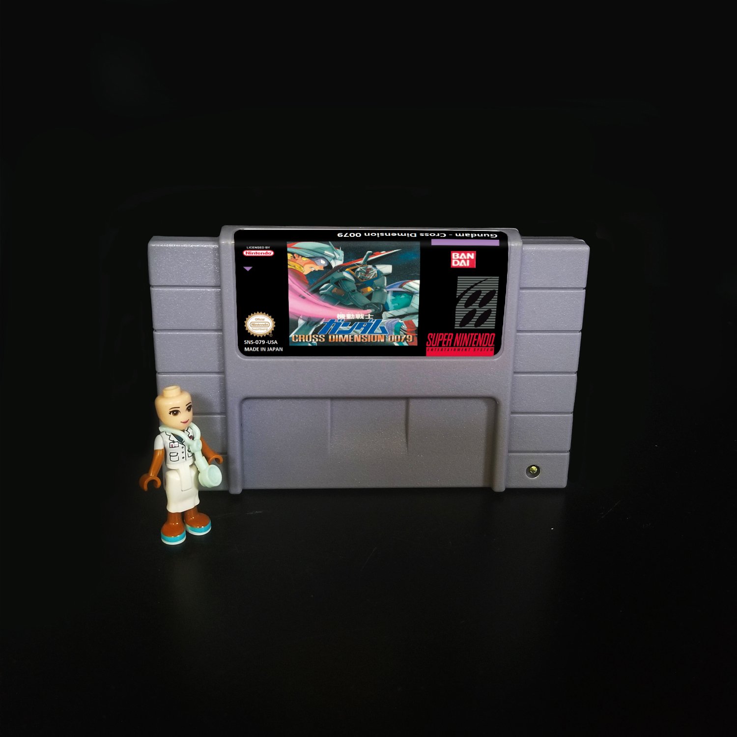 GUNDAM CROSS DIMENSION 0079 SNES NTSC Cartridge Card US Version