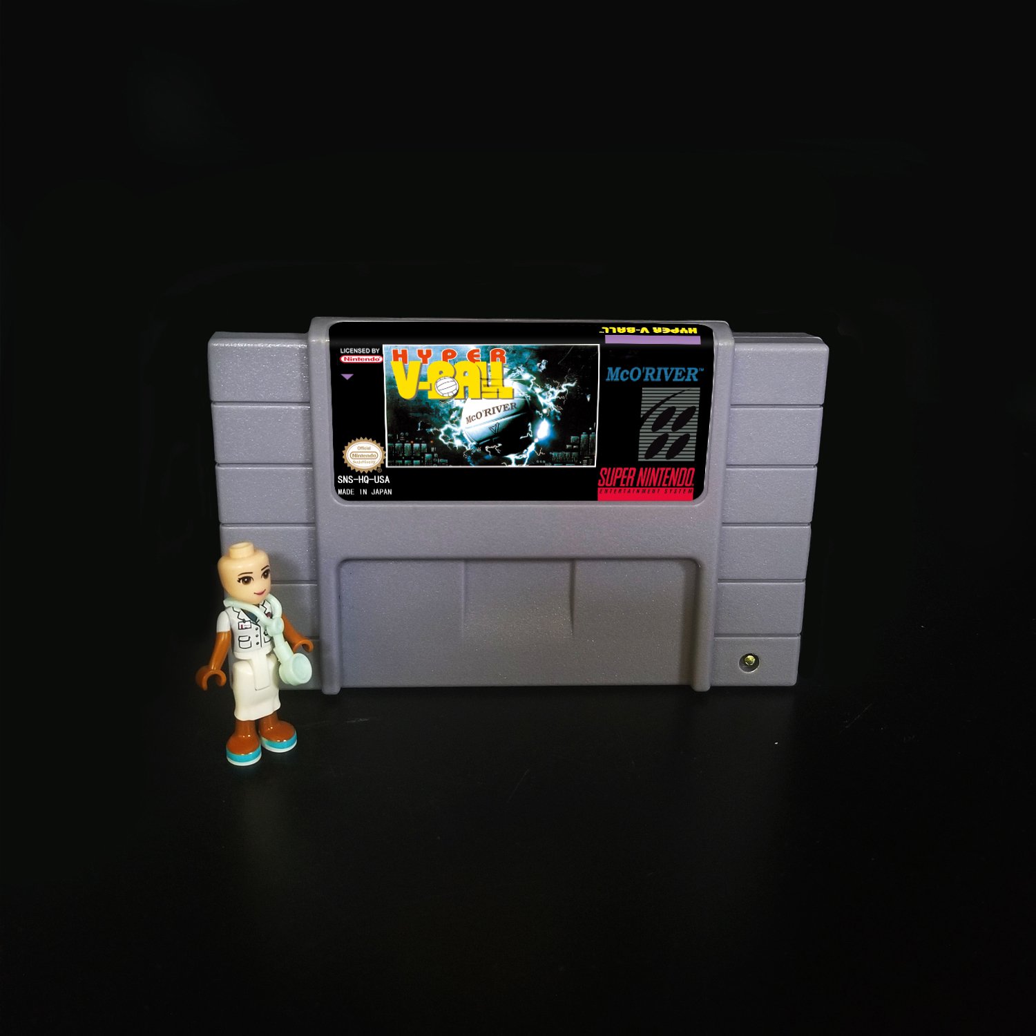 Hyper V Ball Super Nintendo SNES NTSC 16bit Cartridge Card US