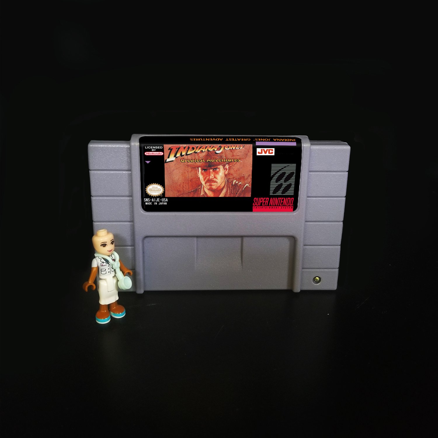 Indiana Jones' Greatest Adventures Super Nintendo SNES NTSC 16bit Cartridge Card US