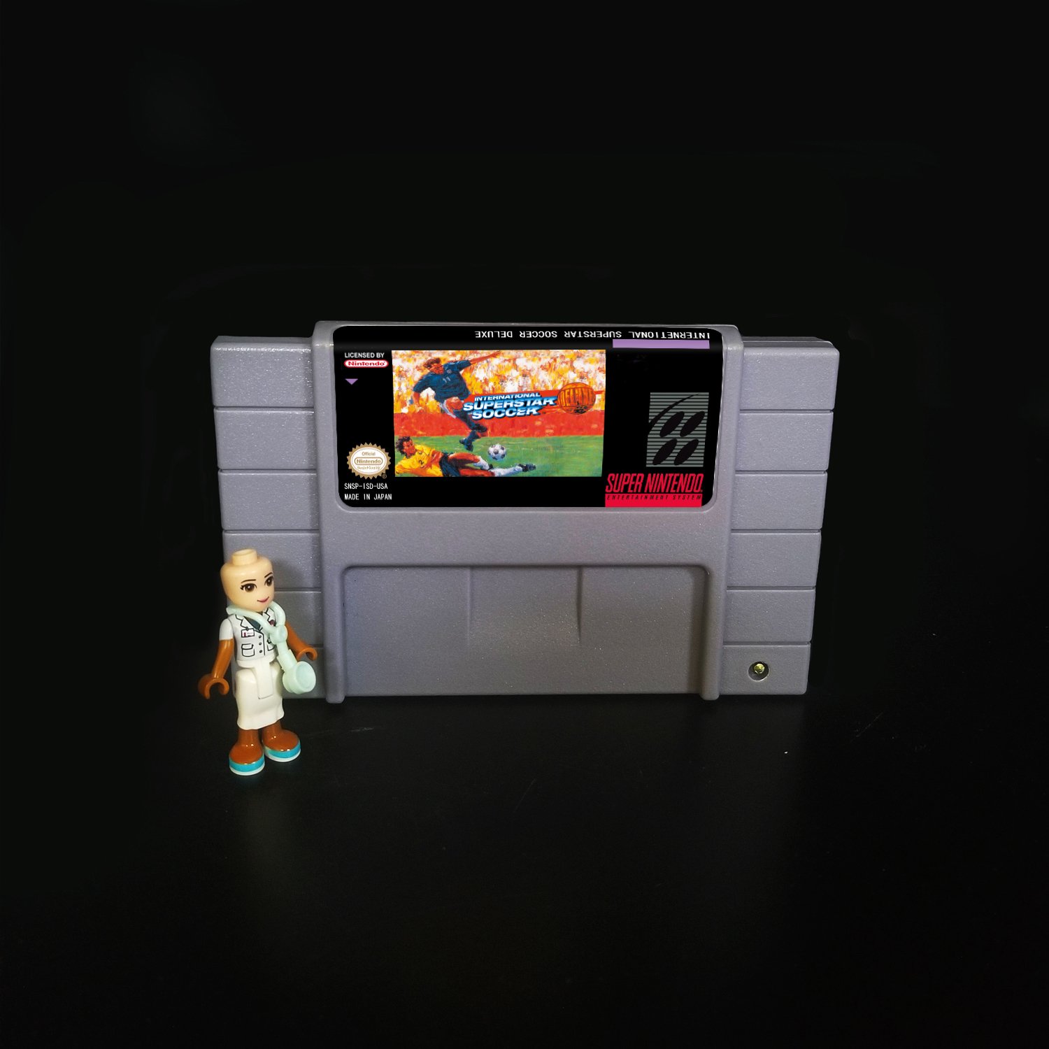 Internetional Superstar Soccer DeLuxe Super Nintendo SNES NTSC 16bit Cartridge Card US