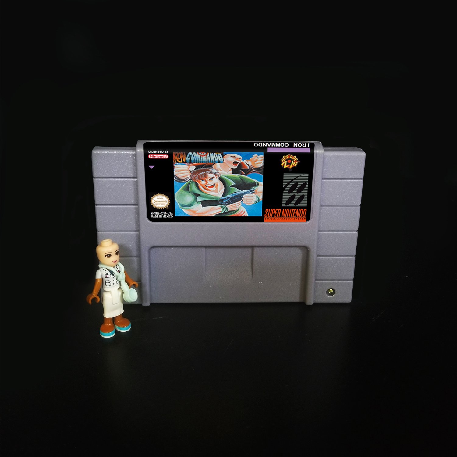 IRON COMMANDO Super Nintendo SNES NTSC 16bit Cartridge Card US
