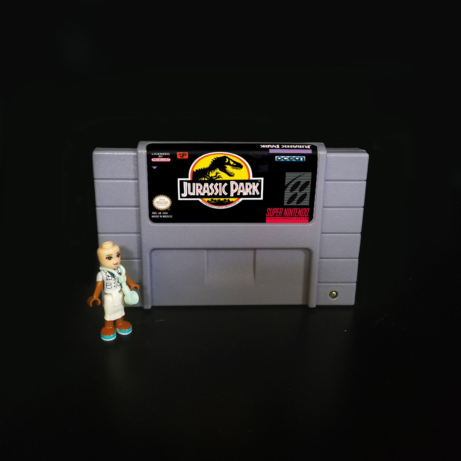 Jurassic Park Super Nintendo SNES NTSC 16bit Cartridge Card US