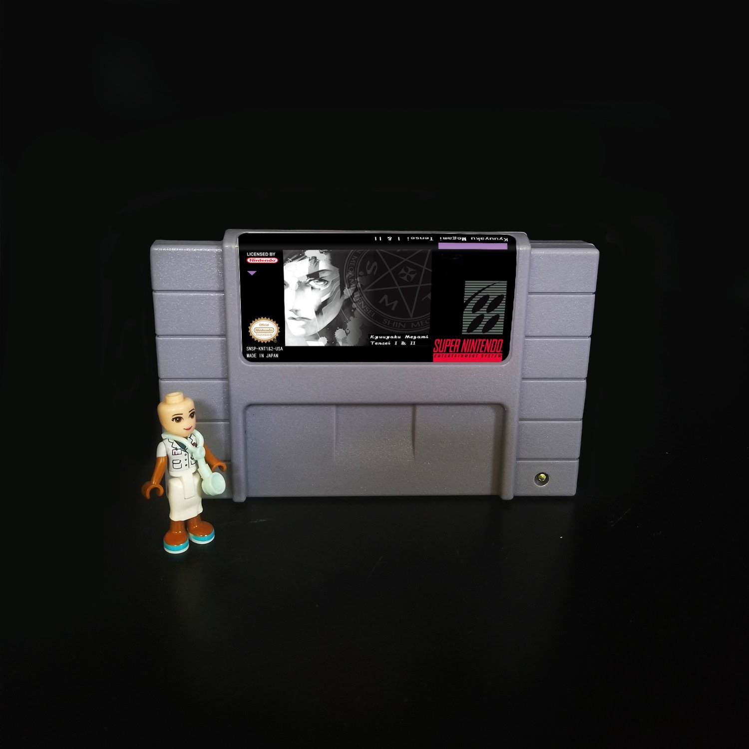 Kyuuyaku Megami Tensei I & II Super Nintendo SNES NTSC 16bit Cartridge Card US