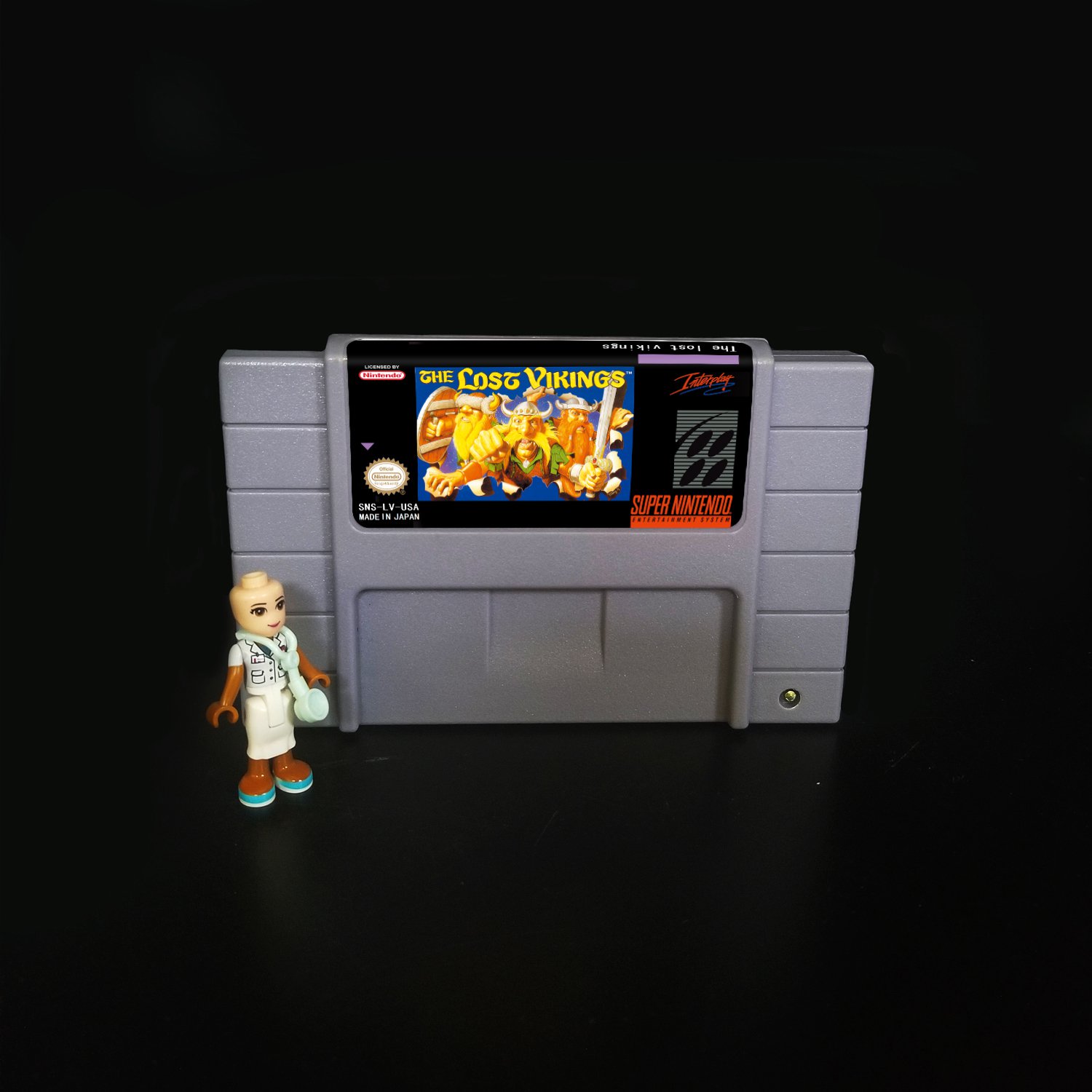 The Lost Vikings Super Nintendo SNES NTSC 16bit Cartridge Card US