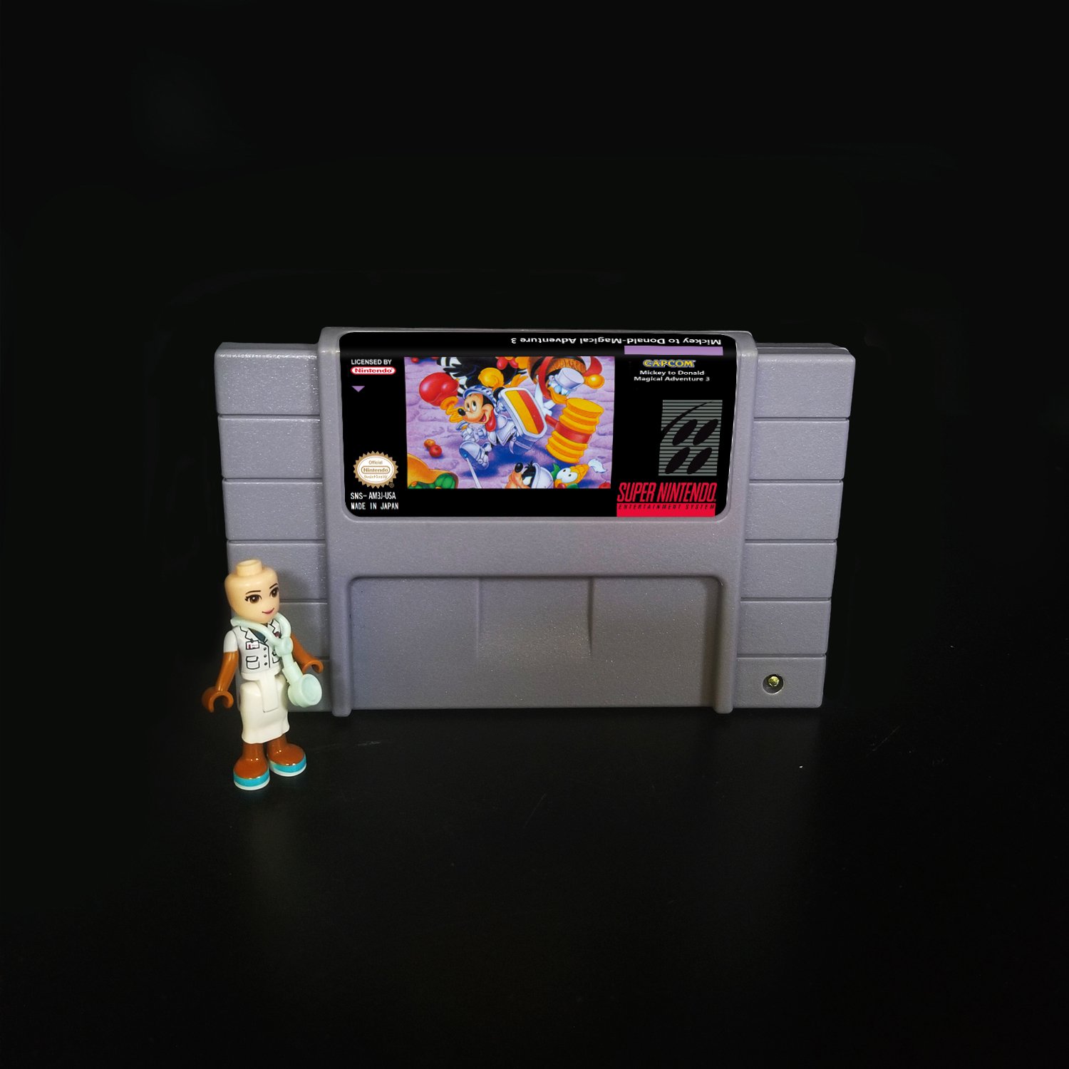 MICKEY TO DONALD MAGICAL ADVENTURE 3 Super Nintendo SNES NTSC 16bit Cartridge Card US