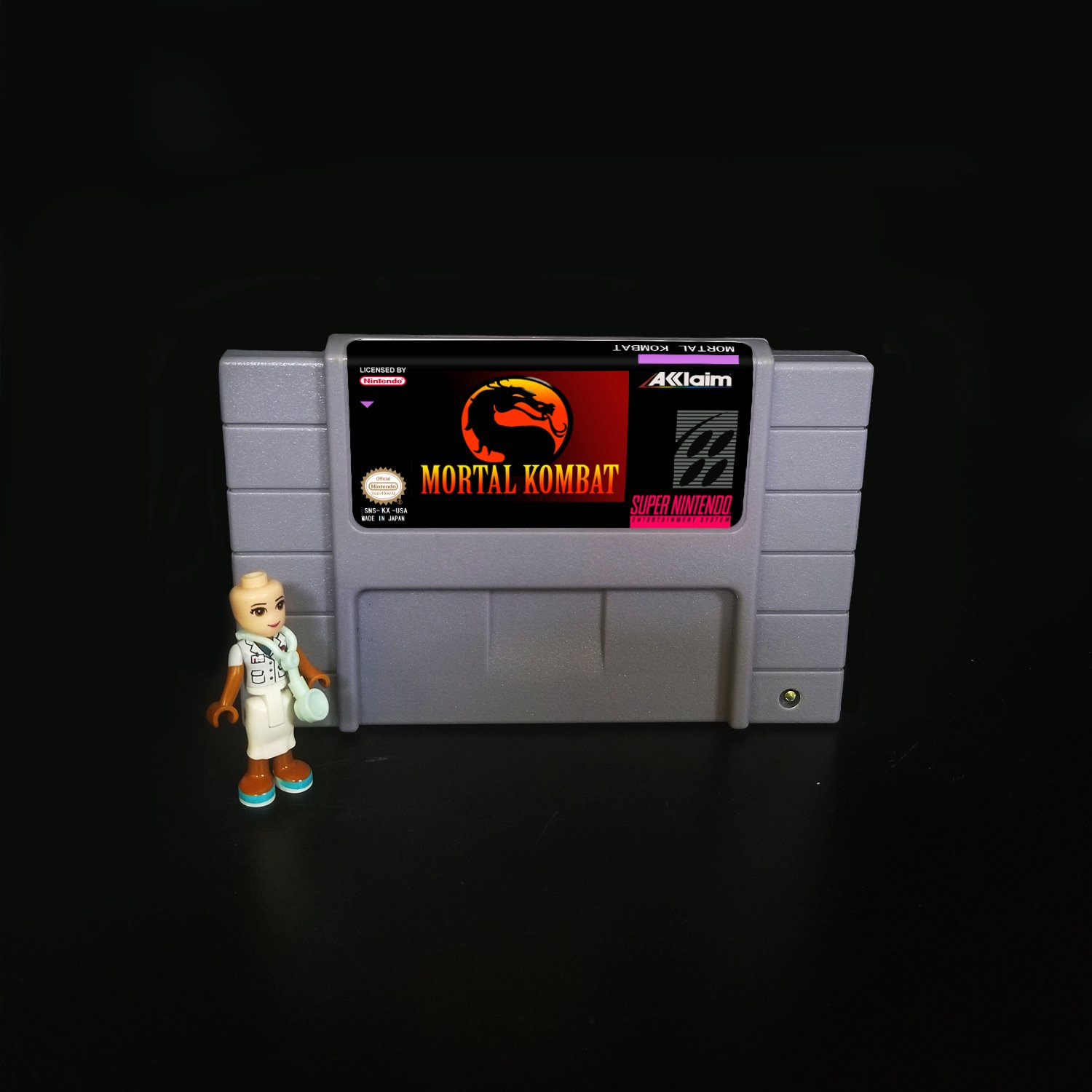 Mortal Kombat Super Nintendo SNES NTSC 16bit Cartridge Card US