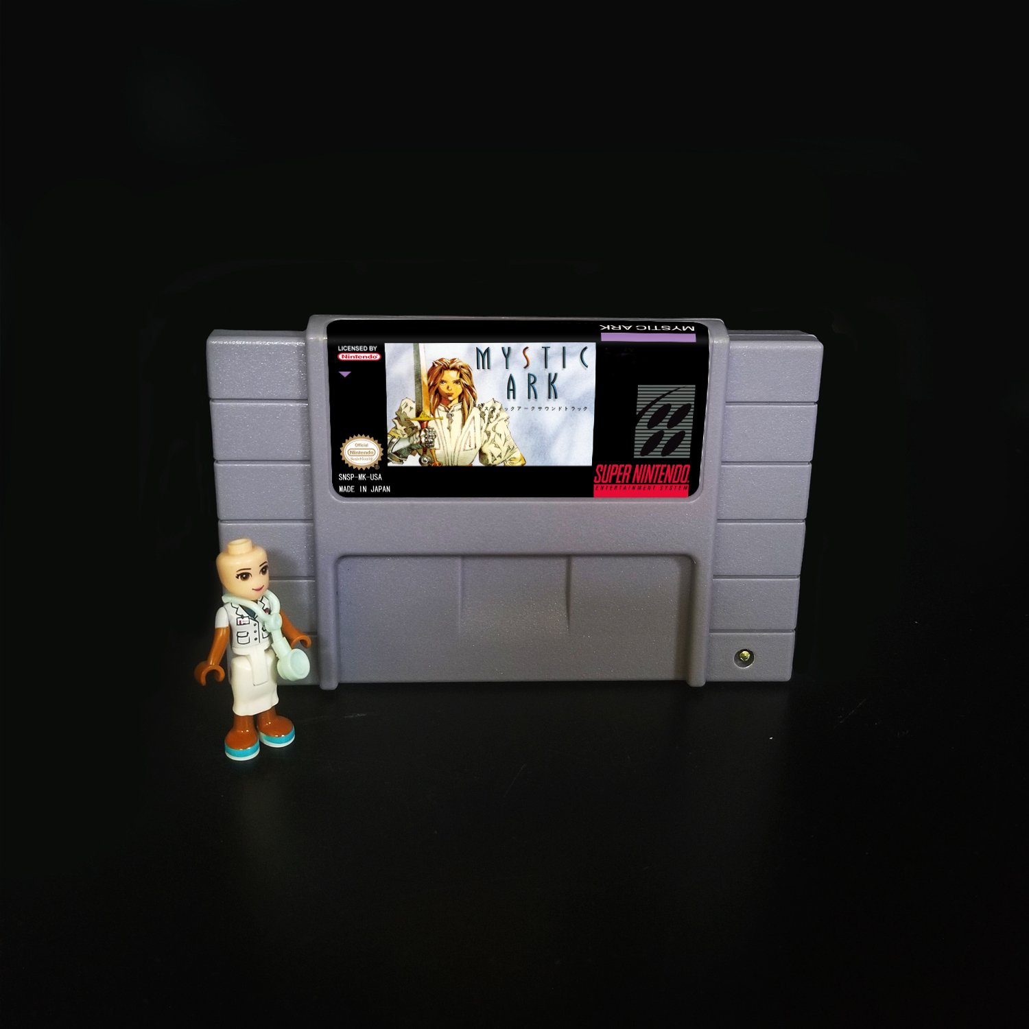 Mystic Ark Super Nintendo SNES NTSC 16bit Cartridge Card US