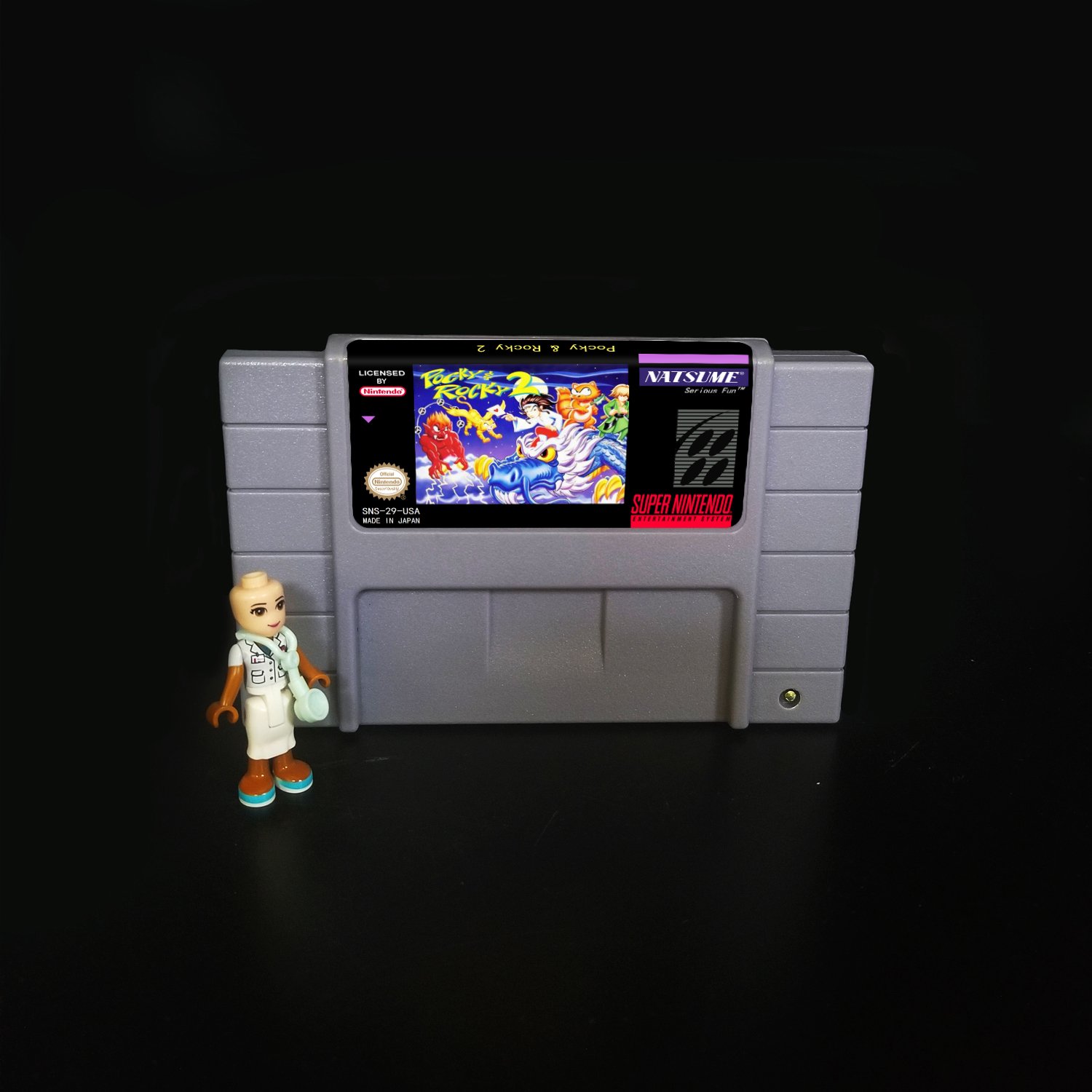 POCKY & ROCKY 2 Super Nintendo SNES NTSC 16bit Cartridge Card US