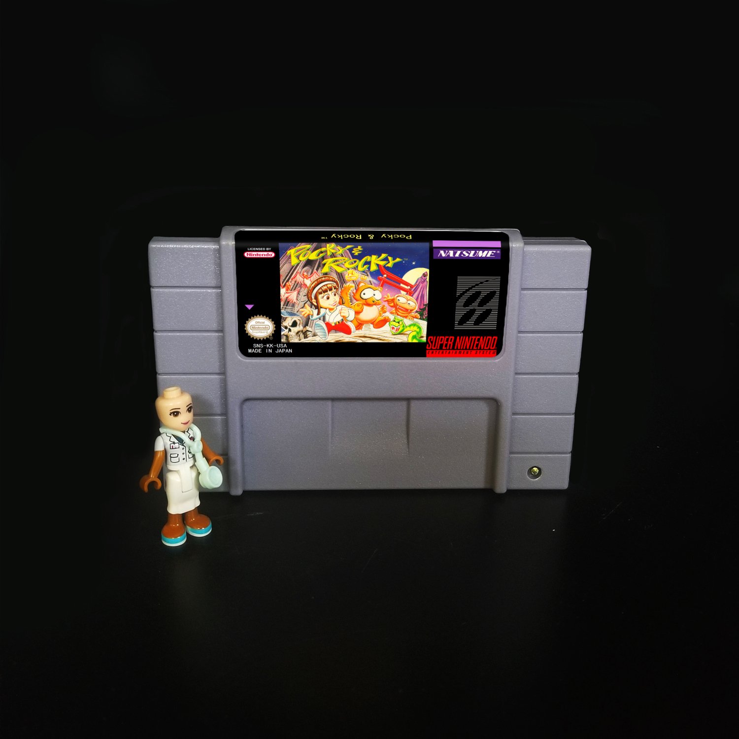 Pocky & Rocky Super Nintendo SNES NTSC 16bit Cartridge Card US