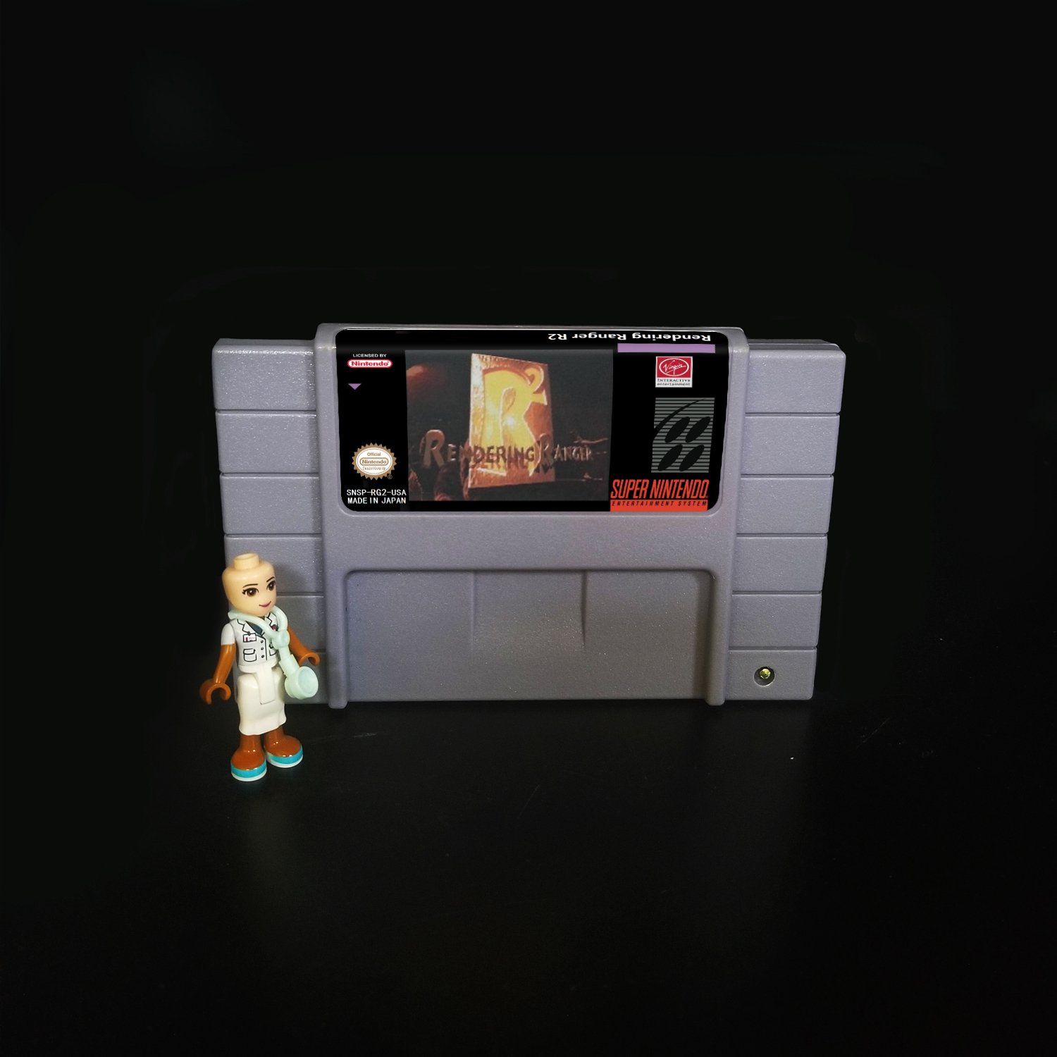 RENDERING RANGER R2 Super Nintendo SNES NTSC 16bit Cartridge Card US