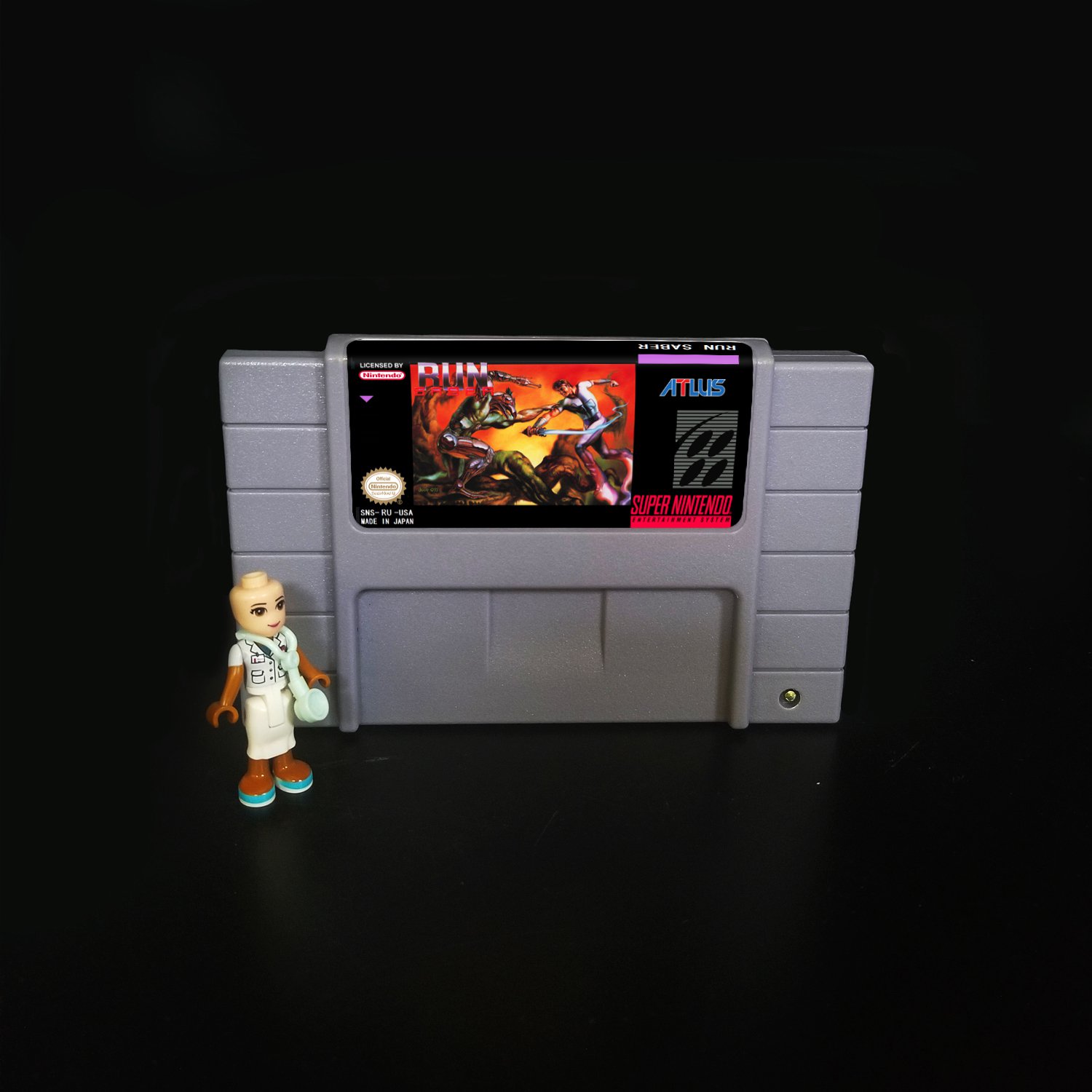 Run Saber Super Nintendo SNES NTSC 16bit Cartridge Card US