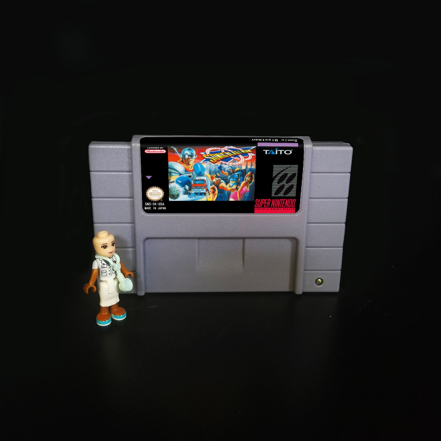 Sonic Blastman Super Nintendo SNES NTSC 16bit Cartridge Card US
