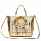 Gold Motorcycle Jacket Designer Inspired Handbag