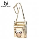 Gold Monkey Patched Messenger Ba