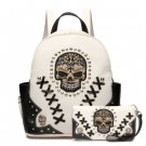 White 'Cowgirl Trendy' Sugar Skull Backpack