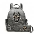 Gray 'Cowgirl Trendy' Sugar Skull Backpac