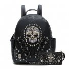 Black 'Cowgirl Trendy' Sugar Skull Backpack Set