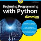 Beginning Programming with Python For Dummies 2nd Edition