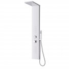 Blue Ocean 56-inch Stainless Steel Thermostatic Shower Panel with Rainfall Showerhead, Body Nozzles