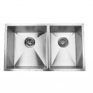 Blue Ocean 32" KSR122L 16 Gauge Stainless Steel Undermount Kitchen Sink with FREE Grids