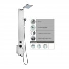 Blue Ocean 48” Stainless Steel SP822322 Shower Panel Tower with Rainfall Shower Head and Spout