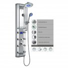Blue Ocean 52” Aluminum SPA33D Shower Panel Tower with Rainfall Shower Head, 8 Mist Nozzles