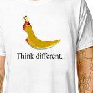 T-Shirt: BANANA MAC / (tshirt tee top) think different vintage apple macintosh computer geek logo