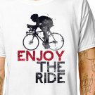 T-Shirt: ENJOY THE RIDE / (tshirt tee top) cycling bike racing touring bicycle race