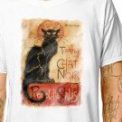 T-Shirt: CHAT NOIR - THE BLACK CAT / (tshirt tee top) kitten animal lover tour poster