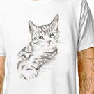 T-Shirt: KITTEN / (tshirt tee top) baby animal cat lover cute tabby illustration