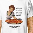 T-Shirt: COOKING RECIPIES / (tshirt tee top) funny vintage cook baking pie tart grill
