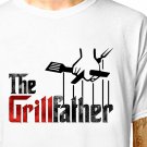 T-Shirt: THE GRILL FATHER / (tshirt tee top) funny godfather barbecue cooking baking