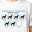 T-Shirt: AIREDALE TERRIER / (tshirt tee top) funny animal puppy dog kennel club obedience training