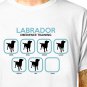 T-Shirt: LABRADOR / (tshirt tee top) funny animal puppy dog kennel club obedience training