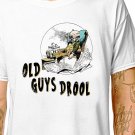 T-Shirt: OLD GUYS DROOL / (tshirt tee top) funny parody rule retirement age grumpy