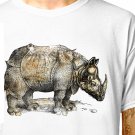 T-Shirt: RHINOCEROS - DURER / (tshirt tee top) albrecht rhino sketch wild zoo animal