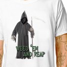 T-Shirt: GARDENING - THE GRIM REAPER / (tshirt tee top) garden gardener retirement hobby