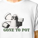 T-Shirt: GARDENING - GONE TO POT / (tshirt tee top) garden gardener retirement hobby plant