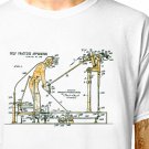 T-Shirt: GOLF PRACTICE EQUIPMENT PATENT / (tshirt tee top) golfing sport club accessories