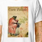 T-Shirt: FROG - FRENCH POSTCARD / (tshirt tee top) toad amphibian froggy